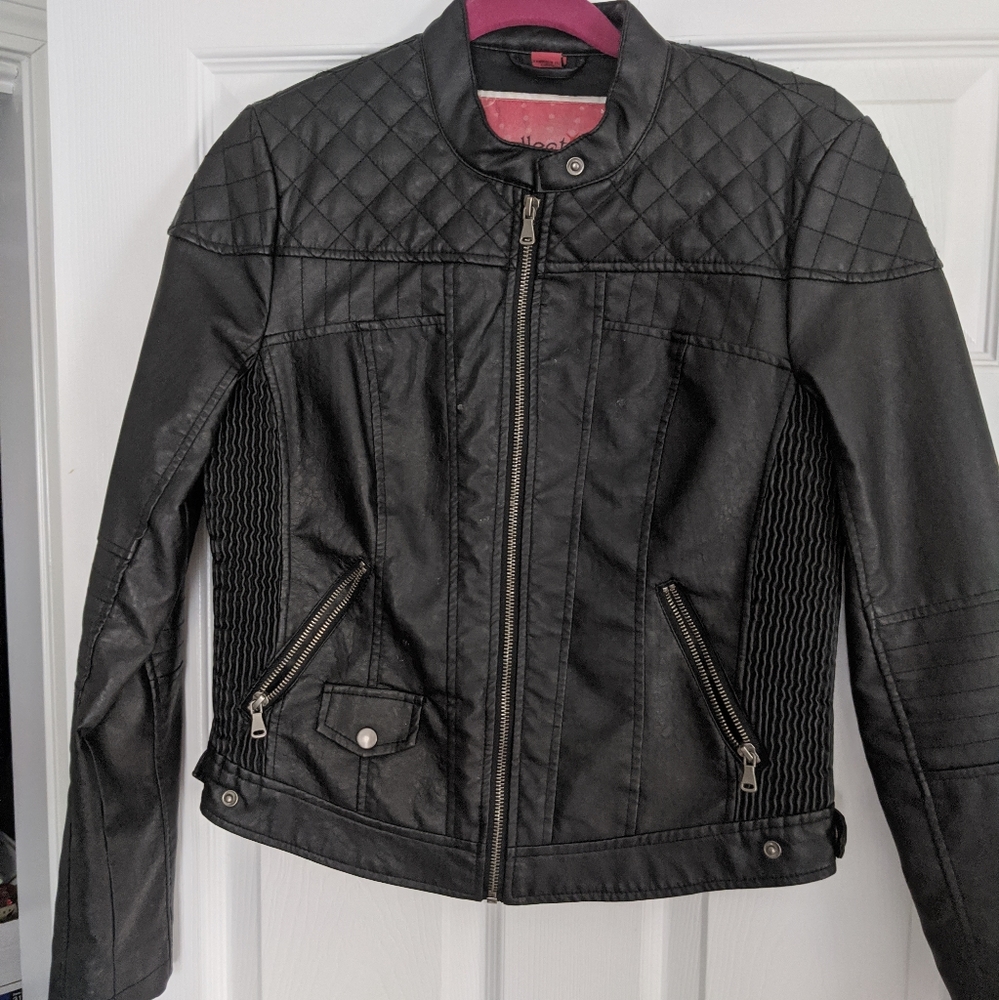 Faux leather jacket